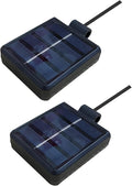Solar Lantern Light Replacement Top ,LED Solar Panel Lantern Lid Lights Replacement Part for Outdoor Flower DIY Solar Flower Lights Garden Patio Decor (Square 2 pcs)
