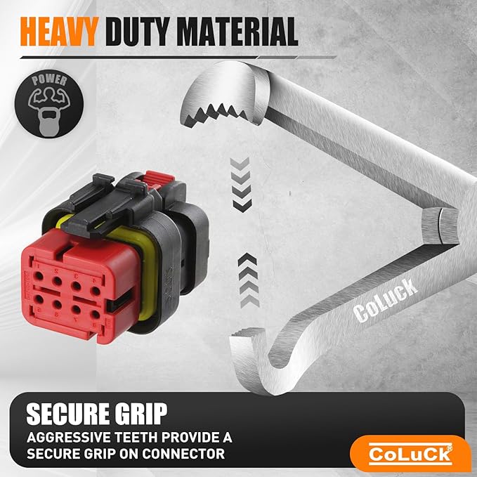 2Pcs Electrical Disconnect Pliers, Electrical Connector Pliers, Electrical Plug Removal Tool Electrical Connector Removal Tool, Automotive Electrical Terminal Connector Separator Removal Tool for Car
