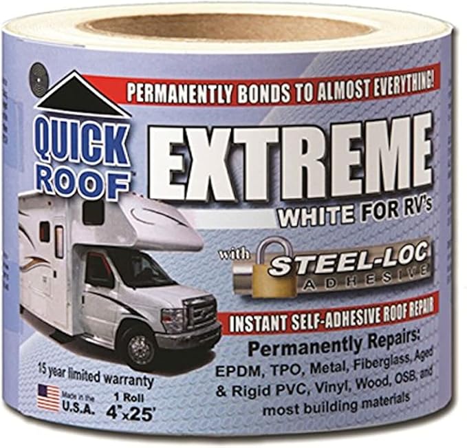 COFAIR PROD Cofair UBE425 Quick Roof Extreme White 4" x 25'