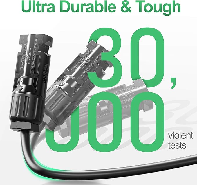OYMSAE Solar Connectors Y Branch Parallel Adapter Cable Solar Cable Connectors Solar Panel Connectors Wire Plug Tool Kit for Solar Panel (M/FF, F/MM)