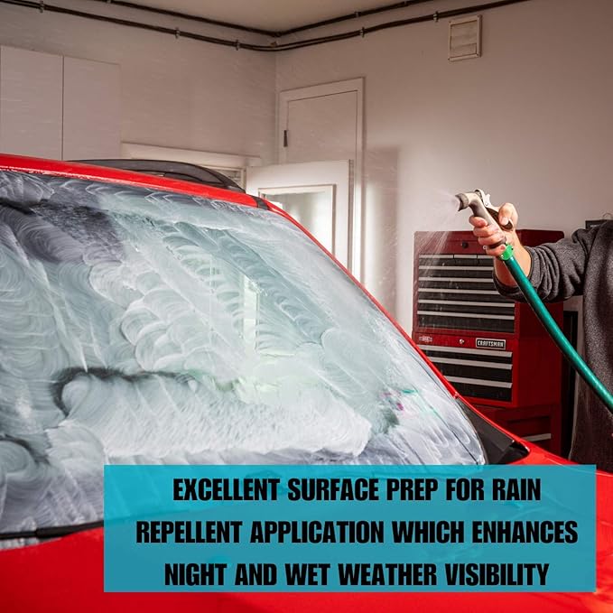 Invisible Glass 91411 Glass Stripper – Hard Water Spot Remover | Strips Coatings, Waxes, Oils & Road Film | Preps Windshields for Rain Repellent & Ceramic Coating – 4 Fl Oz (Pack of 2)