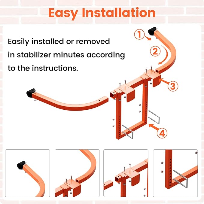 Ladder stabilizer,Extension Ladder stabilizer,Ladder Standoff with Extension Accessory,roof Ladder for Roof Gutter with Anti-Slip Rubber Feet