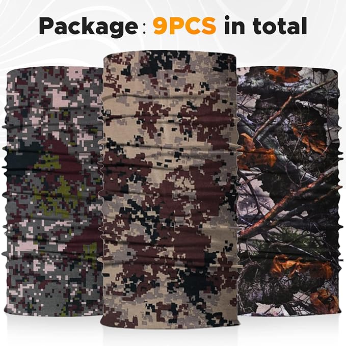 JOEYOUNG Headwear, Bandana, Neck Gaiter Head Wrap Headband Balaclava Magic Scarf