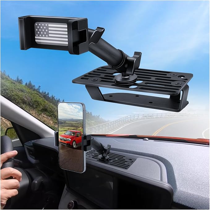 2024 Maverick Phone Holder - Metal Dash Mount for Ford Maverick 2022-2024