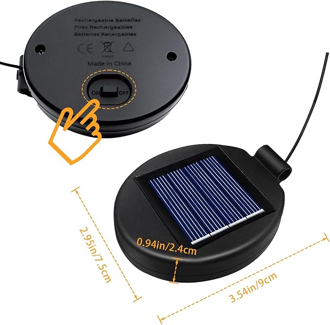 2 Pack Replacement Solar Panel for Outdoor Lights, Solar Lights Replacement Parts for DIY Repairing Outdoor Flowers Lanterns Small Panels Garden Patio Decorations