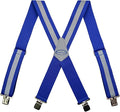 MELOTOUGH Reflective Safety Suspenders|Work Suspenders with Hi Viz Reflective Strip Hold Up Tool Belt Suspenders