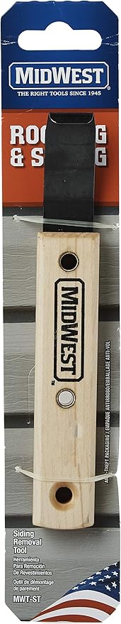 MIDWEST Siding Removal Tool - Offset Hardened Steel Blade, Made in the USA - MWT-ST