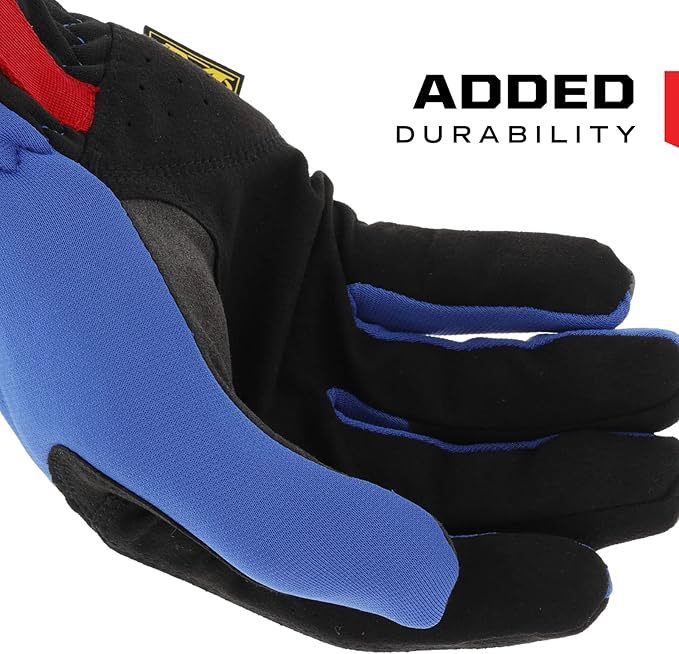 Mechanix Wear FastFit Work Gloves - Anti-Slip & Abrasion Resistant Heavy Duty Gloves - Touchscreen Compatible - Vibration Damping - Multipurpose Use - X-Large - Blue