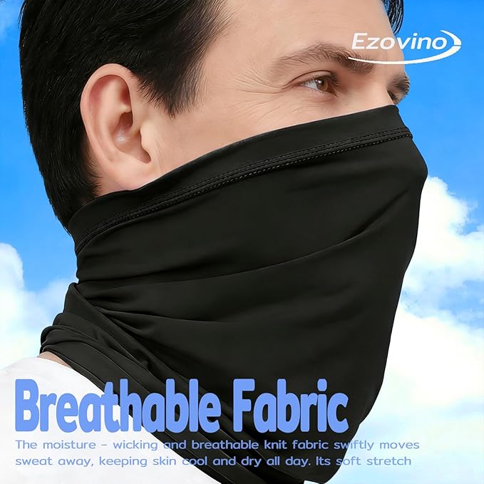 Neck Gaiter Face Mask,Sun Cooling Scarf,Balaclava Bandana Cover for Men Women