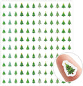 JarThenaAMCS 2400Pcs Mini Christmas Tree Sticker Green Paper Decal 12 Cute Designs Adhesive Sticker for Xmas Winter Planner Envelope Scrapbook Gift DIY Supplies, 0.5 in