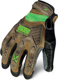 Ironclad EXO Motor Impact Glove; Work Gloves, TPR Impact Protection, (1 Pair), EXO2-PIG-04-L,Brown