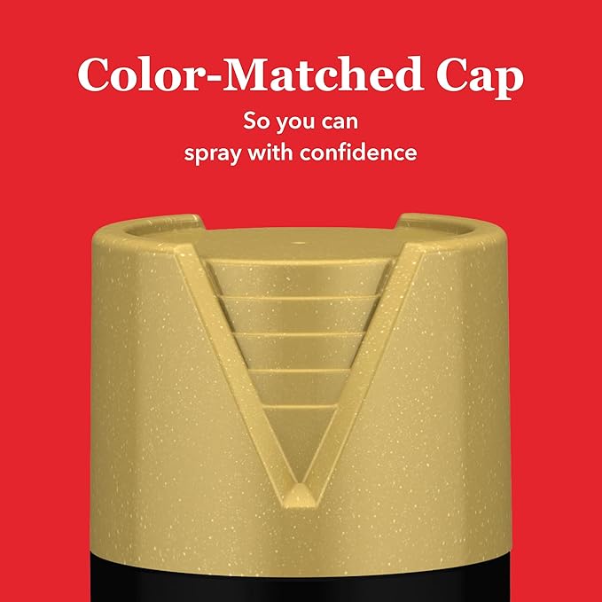 Krylon Fusion All-In-One Adhesive Spray Paint for Indoor/Outdoor Use, 12 oz, Gold