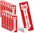 Fire Extinguisher Signs, 15 Pack 4x12 Inch Fire Extinguisher Signs for Home Business, Strong Self Adhesive Safety Sticker Sign, UV Protected, Weather, Indoor & Outdoor
