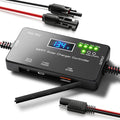 MPPT Solar Charge Controller 12V 10A, Solar Panel Regulator with LCD Display, Type-C & USB Charging Ports, Compatible with LiFePO₄, Lithium, Gel, AGM Battery for RV Boat Marine Off-Grid System
