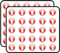 Fire Extinguisher Glossy Sign Sticker for Scrapbooking, Calendars, Arts, Kids DIY Crafts, Album, Bullet Journals 50 Pack
