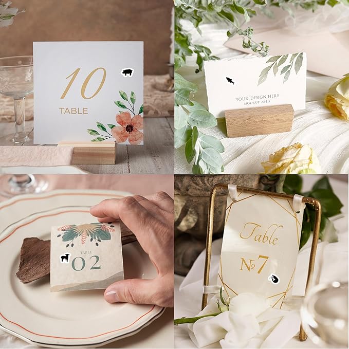 JarThenaAMCS 2400Pcs Mini Meal Sticker Black Food Choice Decal 10 Styles Wedding Menu Indicator Sticker for Place Card Party Supplies, 0.5 in