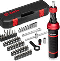 VANPO Torque Screwdriver, 64 Pcs 10-70 Inch Pound Torque Screwdriver Set with T-Bar & S2 Bits, Accurate 1/4" Small Torque Wrench Screwdriver for Bike, Scope Mounting & Device Assembly