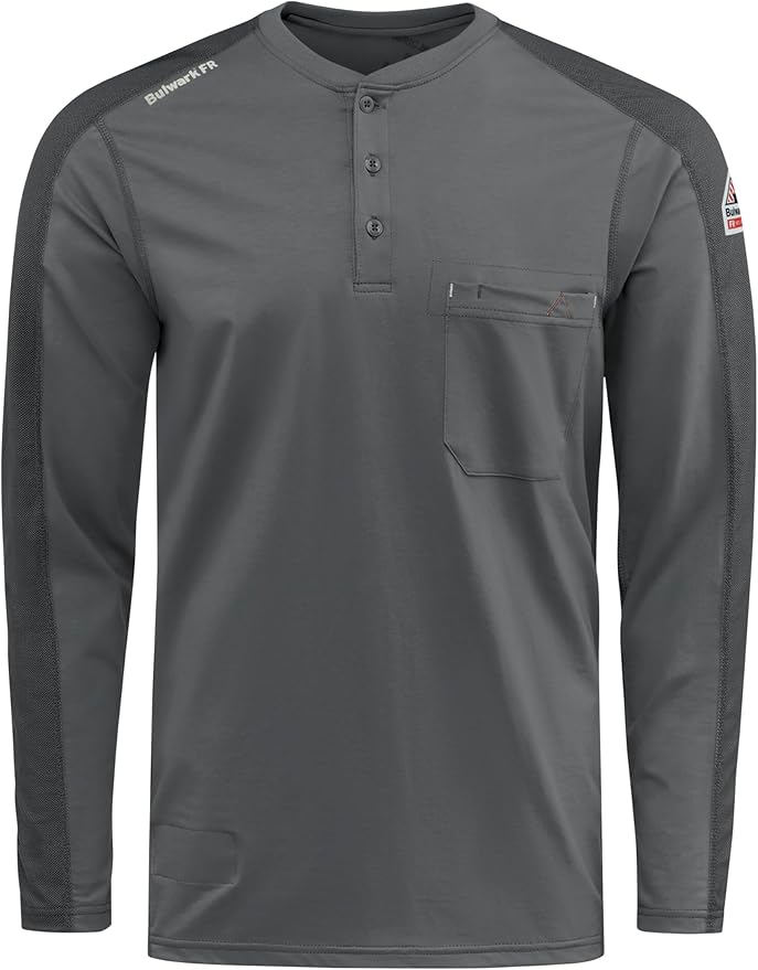 Bulwark FR Men's Flame Resistant Flex Knit Henley