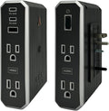 Austere VII Series, Wall Power 4 Outlet Surge Protector, 3500 Joules, Isolated EMI/RFI Filtering, 2 USB-C 45W & 20W Fast Chargers, 1 USB-A 2.4 amps, Overcurrent Protection, 6 Year Component Guarantee