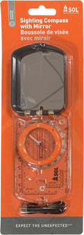 S.O.L. Survive Outdoors Longer Sighting Compass with Signaling Mirror