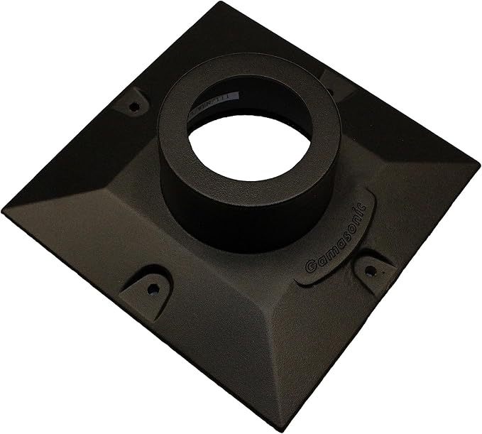 Gama Sonic Cast Aluminum Pier Base Mount for 3-inch Fitter Post Top Mounts, Black, PBM00