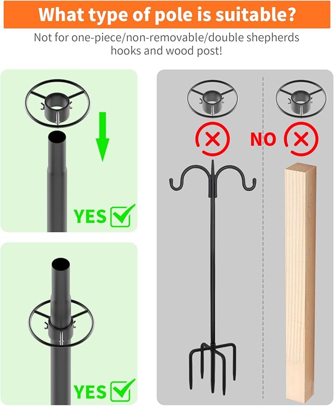 Squirrel Baffle for Bird Feeder Pole - Polycarbonate Bird Feeder Baffle with Stainless Steel Spring for Better Protection, 19 Inch Squirrel Guard for Outside Pole Mount, Metal Buckle