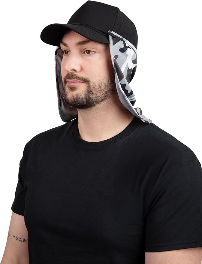 CoolNES - UV Sun Protection Neck Drape Adjustable Multifunctional 2 in 1 Face Covering for Outdoor Fishing - Unisex