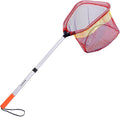 PLUSINNO Kids Fishing Net, Telescopic Lightweight Landing Net with Aluminum Pole Handle and Nylon Mesh, Catch and Release Butterfly Net for Kids Youth Outdoor