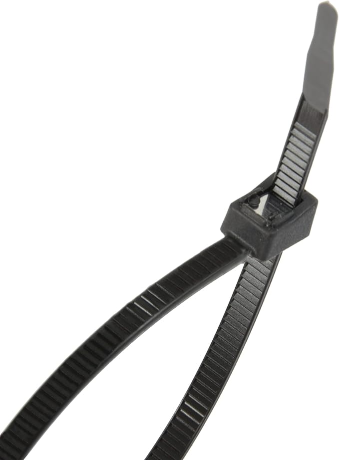 Gardner Bender 45-311UVBSC Nylon Self-Cutting Cable Tie, 11 inch, 50 lb. Tensile, Twist-Off Tail, Zip Tie, 20 Pk., UV Resistant Black