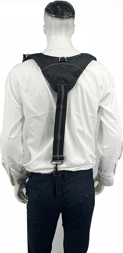 Padded Tool Belt Suspenders 3 Hook Swivel Suspenders for Tool Belt Heavy Duty Work Suspenders