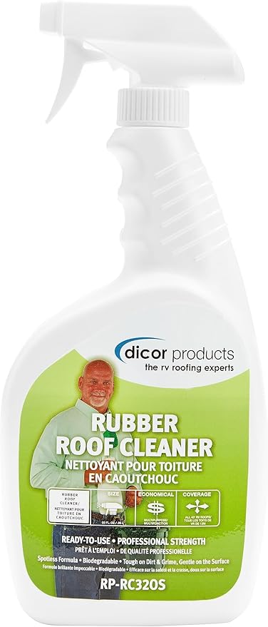 Dicor RP-RC320S Deep Cleaning Rubber RV Roof Cleanser Spray - White - 32 oz