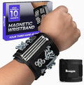 Magpie Magnetic Wristband - 10 Extremely Powerful Magnets for Holding Screws, Nails and Drill Bits, Made of Enhanced Nylon for Lightweight and Durability, For Men/Dad/Husband/DIY
