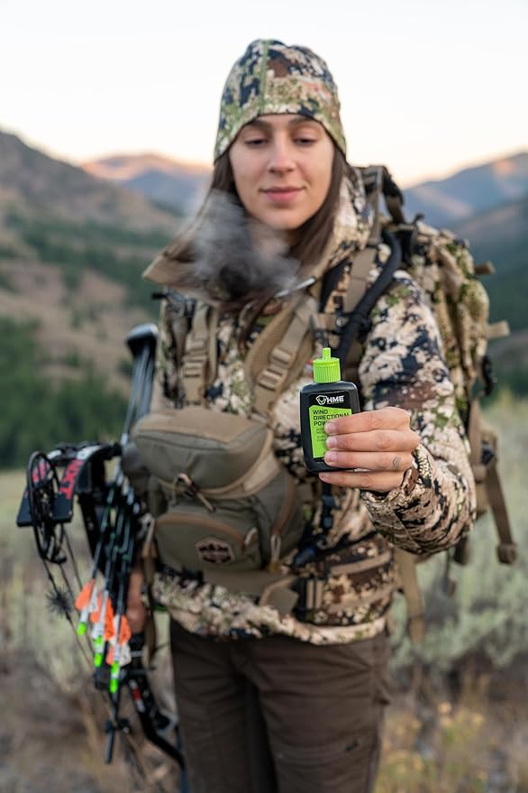 HME Wind Indicator Portable Pocket Size Lightweight Convenient Simple to Use Wind Direction Detection Powder - 28 Grams Capacity