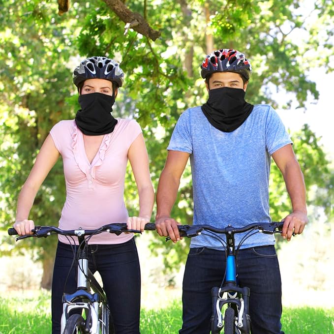 Geyoga Neck Gaiter Bandana Face Mask Summer UV Protection Cooling Breathable Face Mask Neck Scarf Balaclava for Men Women