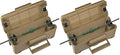 TICONN Outdoor Electrical Box, IP54 Splash-Proof Outdoor Extension Cord Cover, Protects Power Strip, Plug, Socket, Timer, Holiday Lights (Brown, Small) (Pack of 2)