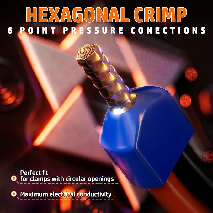 PEBA Hexagonal Ferrule Crimping Tool Kit, AWG 28-7 Self-Adjusting Ratchet Crimper with 28 Sizes Insulated & Non-Insulated Copper Terminals, Hex Crimp Pliers for Professional Electrical Wiring