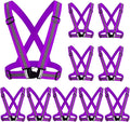 Reflective Vest, High Visibility Safety Vest Straps Reflective Gear for Night Running Walking Cycling for Men Women Kids