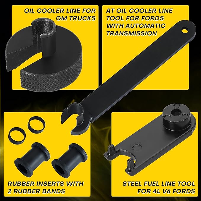 26PCS Fuel Line Disconnect Tool Set | Ac Line Disconnect Tool, Fuel Line Removal Tool, Professional Fuel, A/C, and Transmission Line Removal Set with Quick Disconnect Pliers