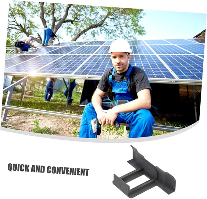 12pcs Water Drainage Clips for Photovoltaic Panels Efficient Cleaning for Solar Panel Maintenance Durable Design and Easy Installation