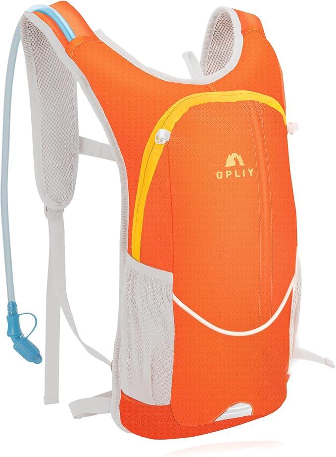 Hydration Backpack with 2L Bladder – Durable Lightweight Water Pack for Running, Hiking, Biking – Fits Men, Women, Youth