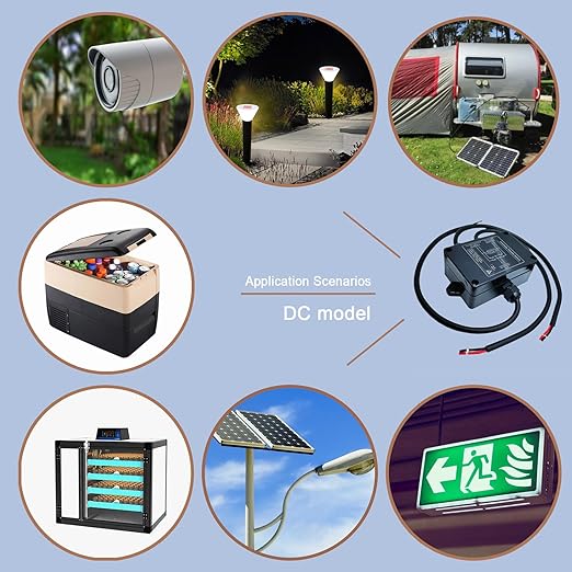 Automatic Transfer Switch DC 60V 5A ATS Auto Transfer Switch,Generator Transfer Switch for RV Camping,Surveillance System,Refrigerator.(DC Double Switching