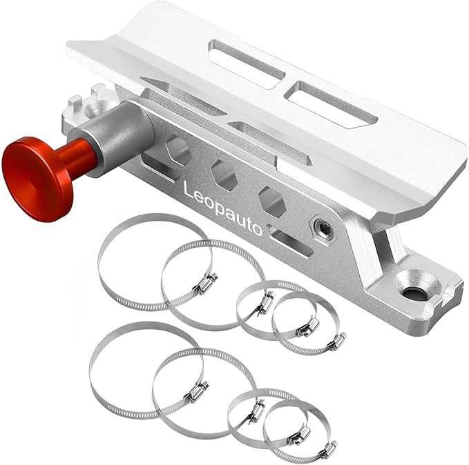 Universal Fire Extinguisher Mount, Aluminum Quick Release Roll Bar Fire Extinguisher Bracket Holder with 8 Clamps Compatible with Jeep Wrangler JK TJ JL JKU Polaris RZR Ranger UTV, Silver