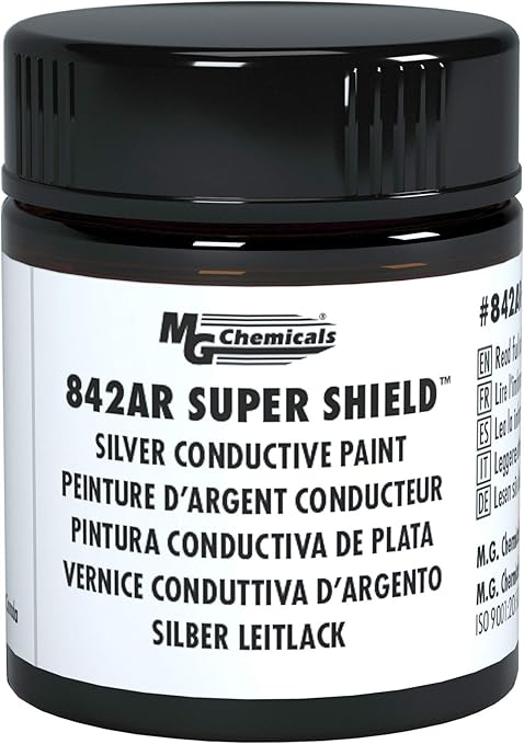 MG Chemicals 842AR-15ML Silver Print (Conductive Paint), 12 ml