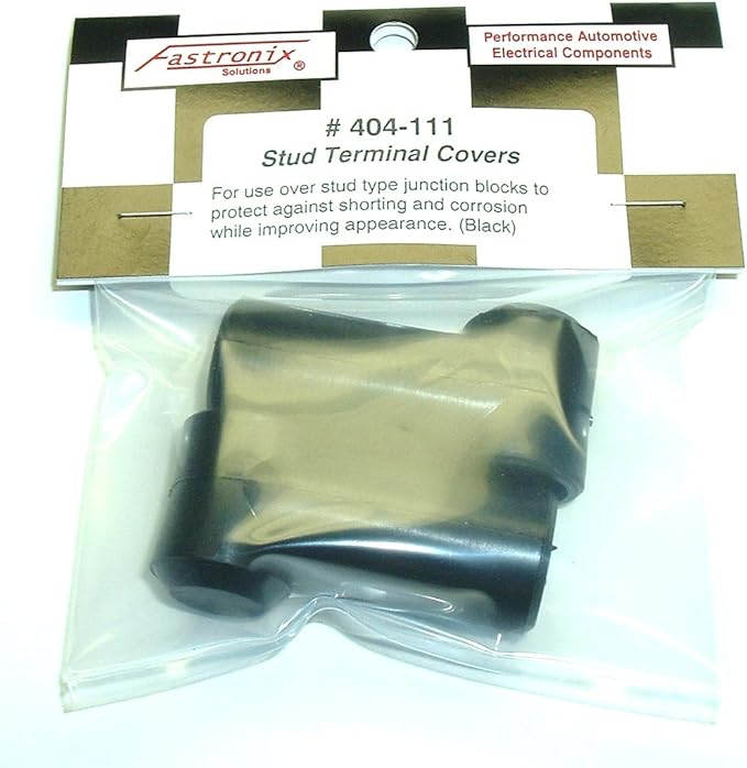 Fastronix 3/8" Stud Terminal Covers (Black)
