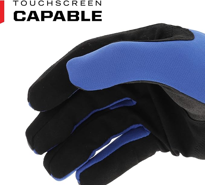 Mechanix Wear FastFit Work Gloves - Anti-Slip & Abrasion Resistant Heavy Duty Gloves - Touchscreen Compatible - Vibration Damping - Multipurpose Use - X-Large - Blue