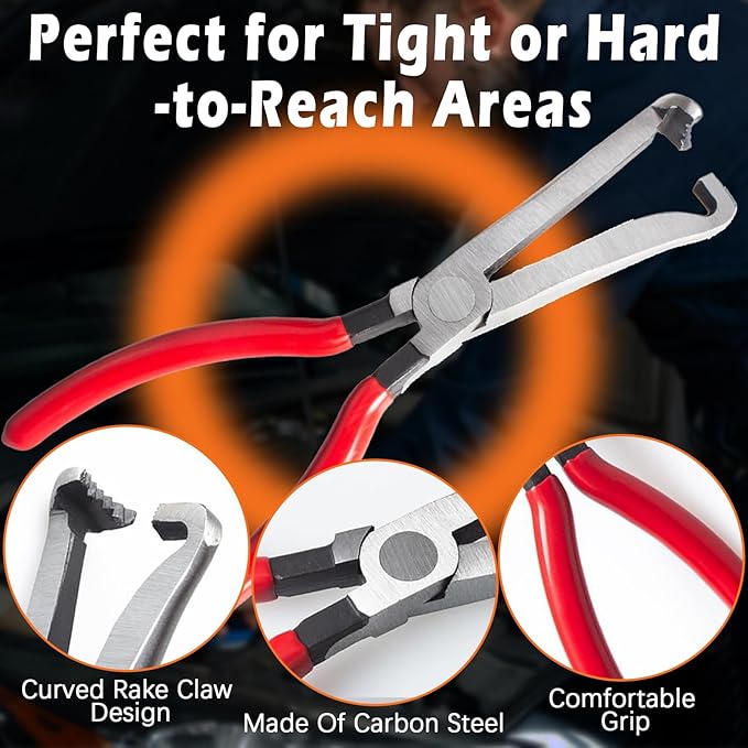 Electrical Disconnect Pliers Set – Automotive Electrical Tools & Connector Removal Tool Kit with Hose Clamp Pliers, Wire Terminal Separator, and Car Plug Connector