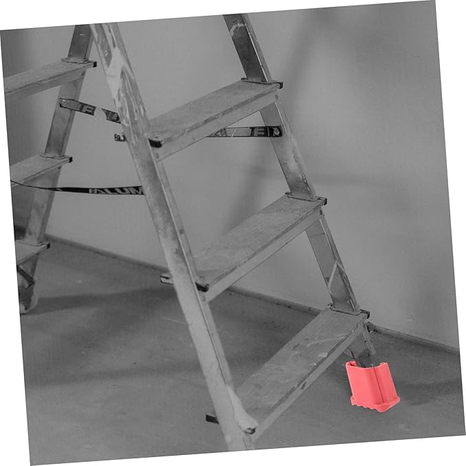 4pcs Household Non-Slip Ladder Feet Pads Durable Rubber Protectors for Step Ladders Thick Shock-Absorbing Design Suitable for Indoor and Outdoor Use