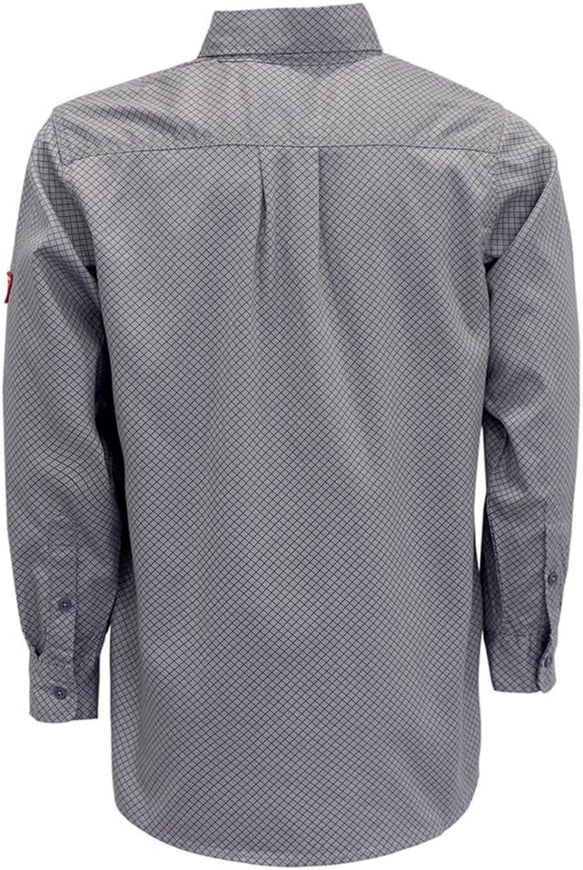 TICOMELA FR Shirt for Men Flame Resistant Shirts 6.5oz Light Weight Plaid Men's Fire Retardant Shirts