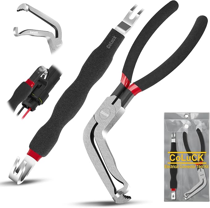 Electrical Plug Removal Tool Electrical Disconnect Pliers 60 Degree Connector Separator 13120,Automotive Tools Connector Pliers,Automotive Electrical Plug Connector Tool Terminal Disconnect Tool