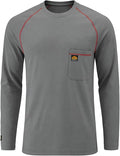 WORKWEYA FR Shirts Flame Resistant Shirt 6.5oz Men's NFPA 2112/CAT2 Long Sleeve Shirt